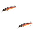 thumbnail image 2 of Advancent Señuelo artificial Swimbait Hook Hard Bait 3D Eyes Señuelo de hundimiento lento Crankbait Aparejos de pesca Wobblers Crankbaits Carp Bass Type2 NO2 Advancent CBP151170, 2 of 6