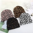 thumbnail image 2 of Chapeau Adulte Dôme Léopard Hommes Femmes Chaud Bonnet en Tricot Extensible pour l'Extérieur, 2 of 6