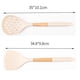 thumbnail image 2 of Juego de 2 herramientas de cocina ergonómicas antirayaduras con mango de madera natural para utensilios de cocina antiadherentes en color crema, 2 of 5