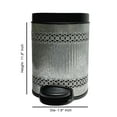 thumbnail image 7 of nu steel Laser Cut Galvanised Steel Step Garbage Trash Can & Toilet Brush Holder with Lid: 5 liter/1.32 gal for the Kitchen, Bathroom, Bedroom, Patio, RV STP-TBH-10-GL, 7 of 7