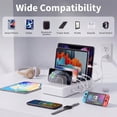 thumbnail image 2 of 2085W Charging Station for Multiple Devices - ETEPEHI 7-Port Fast Charger - 2 AC Outlets, 2 USB-C PD 20W & 3 USB-A 15W, Desktop Charging Hub for Laptop Phone Tablet, 2 of 7