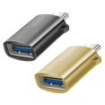 thumbnail image 5 of Almencla 2x2 Pieces USB C Splitter Audio Output Laptop Splitter Easy to Use USB 3.0 Hub black and gold, 5 of 8