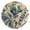 Black, variant on Brown Green Flow Round Wall Clock Silent Battery Operated Home Decor for Living Room Bedroom