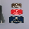 thumbnail image 3 of Fancy Strictly No Soliciting Sign (Red) - Large, 3 of 5