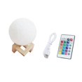 thumbnail image 4 of Lámpara de noche en forma de luna, regalo para mujeres y niños, carga USB y control táctil, para adultos y niños, blanco cálido y frío (12 cm), 4 of 5