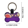thumbnail image 3 of Placas de identificación personalizadas para mascotas: placas de identificación silenciosas de silicona ligera con grabado permanente para collar., 3 of 6
