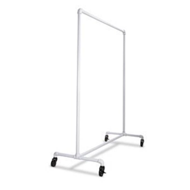 Econoco PSBBWTE Pipeline Barre de Ballet Non Ajustable - Blanc Brillant