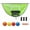 Green, variant on Trampoline Basketball Hoop, with Pump and 4 Mini Balls, Easy to Install, Universal Trampoline Accessories, Trampolines Basketball for Dunking