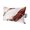 Red, variant on Outdoor Chair Pillow Headrest for Patio Pool Chaise Lounge, Marble Black Recliner Head Pillow, Gold Foil Ceramic Style Cracks Scratches Waterproof Pillowcases Neck Lumbar Pillows & Insert 12x20x2pcs