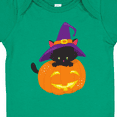 thumbnail image 4 of Inktastic Black Cat, Pumpkin, Cat With Witch Hat, Halloween Boys or Girls Baby Bodysuit, 4 of 5