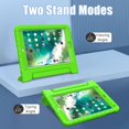 thumbnail image 5 of AVAWO Kids Case for iPad 9.7 2017/2018 & iPad Air 2 - with Screen Protector, Light Weight Shock Proof Handle Stand Kids Case for 9.7-inch iPad 5th & 6th Gen, iPad Air 1 & iPad Air 2 - Green, 5 of 9