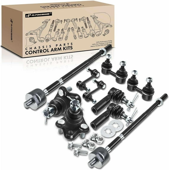 A-Premium 10Pcs Front Rear Suspension Kit Stabilizer Bar Link Tie Rod End Ball Joint Compatible with Toyota Celica 1994-1999