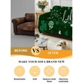 thumbnail image 5 of Lucky Ireland, Couch Cover for 2 Cushion Couch, St. Patrick's Day Spring Shamrock Green Washable Love Seat Sofa Covers Slipcover, Throw Sofa Covers for Pets, Furniture Protector 71"x102", 5 of 9