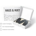 thumbnail image 4 of Haus and Hues Scandinavian Wall Art Abstract Art Prints - Mid Century Modern Art Wall Decor and Contemporary Abstract Bedroom Minimal Art and Neutral Wall Decor Stacked Ovals (Framed Black 16x20), 4 of 6