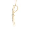 thumbnail image 2 of ANGARA Natural Diamond Eight-Point Starburst Pendant in 14K Yellow Gold for Women (Size-2mm| Color-K| Clarity-I3) | April Birthstone, Anniversary, Jewelry Gift for Women | Natural Diamond Necklace, 2 of 8