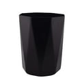 thumbnail image 2 of (2 pack) Mainstays Bathroom Trash Can, 5 Gallon Geometric Plastic Garbage Bucket Bin with No Lid, Black, 2 of 10