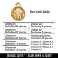 thumbnail image 2 of The Scream Painting by Edvard Munch Wood Mini Charms Shapes DIY Craft Jewelry - With Hole - 12mm (26pcs), 2 of 7
