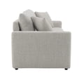 thumbnail image 4 of Beige Boucle Sleeper Sectional Furniture With Cushions - Warm Look, Comfortable Seating, Pull-out Mattress, Framework Sectional, Seating Arrangement Setup, 2 Toss Pillows, Bed, Construction, 4 of 4
