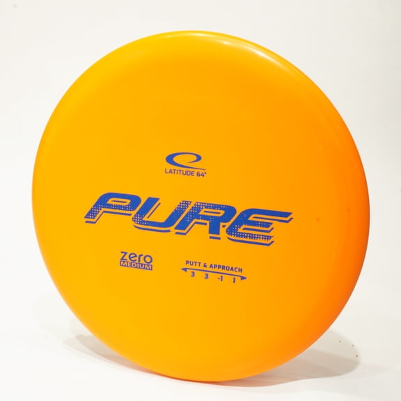 Latitude 64 Zero Medium Pure Disc Golf Putter & Approach Disc, Pick Color/Weight [Stamp & Exact Color May Vary] Orange 173-174 grams