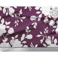 thumbnail image 3 of Soimoi Georgette Viscose Fabric Leaves & Floral Artistic Printed Fabric 1 Yard 42 Inch Wide, 3 of 5