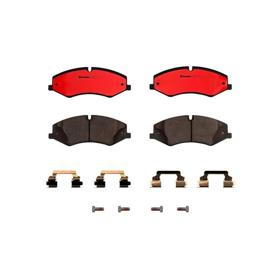 Brembo Front Ceramic Slotted Brake Pad Set for Land Rover LR4 Range Rover Sport