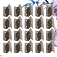 thumbnail image 4 of 20pcs Retro Iron Cabinet Door Triple Folding Hinges Furniture Tool No Screw Needed, 4 of 10