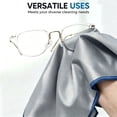 thumbnail image 6 of Microfiber Glass Cleaning Cloth, Thick Lint Free Glass Towels, Reusable Window Cleaning Cloth for Windshields, Lenses, Glasses, Mirrors & Windows, Polishing Silver, 6 of 9