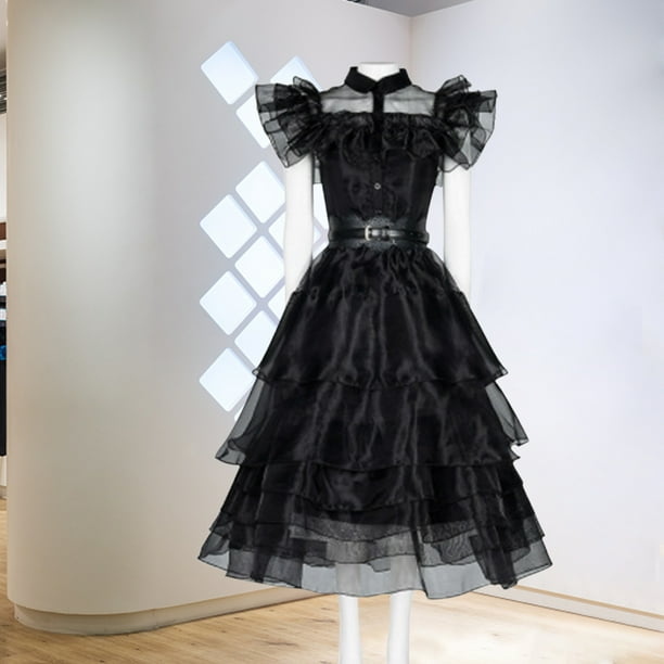 Vestido de cosplay con cinturón Disfraz de cosplay para niños (7T 130cm Niño + Bolsa)