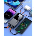 thumbnail image 7 of Portable Charger Power Bank, 20000mAh Fast Charging Portable Battery Pack with Built in USB-C(22.5W) and iOS(20W) Output Cables Compatible for iPhone Android Samsung Phone, Black, 7 of 7