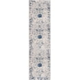 thumbnail image 2 of Rug Branch Naveen 2' x 8' (2'3" x 8') Navy Blue/Cream Floral Medallion Indoor Runner Rug, Contemporary, Medium Pile, Stain-Resistant Hallway Carpet - Entryway, Mudroom, Bedroom, and Kitchen, 2 of 7