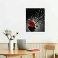 thumbnail image 2 of Nawypu Black And White Red Rose Poster Canvas Painting Wall Art Living Room Bedroom Home Decoration Mural, 2 of 4
