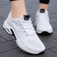 thumbnail image 5 of Elecsop Sneakers for Women, Fashion Air Cushion Mesh Lightweight Breathable Walking Running Shoes for Women, White, 5 of 7