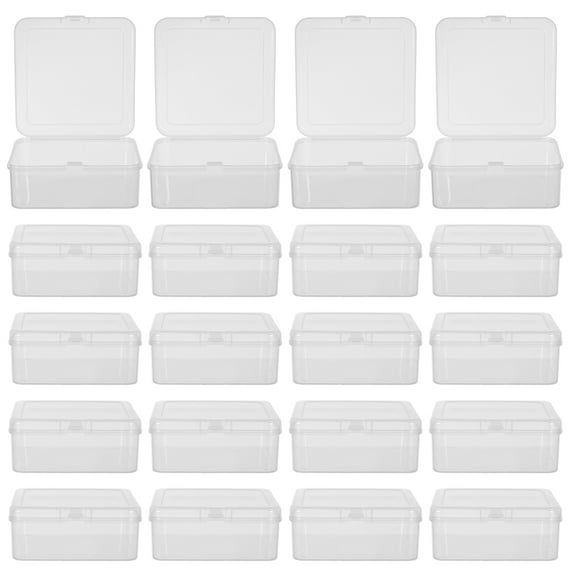 TABLZONE 24Pcs Transparent Soap Boxes for Handmade Soap Packaging and Bathroom Use