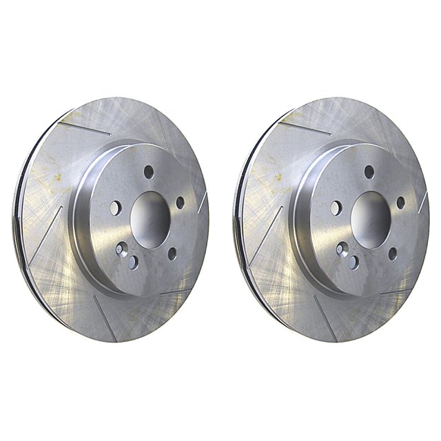 Set 2 Discos Ranurados Ml350 2003 A 2008 Mercedes-Benz V6 3.7L Del DYNAMIK .
