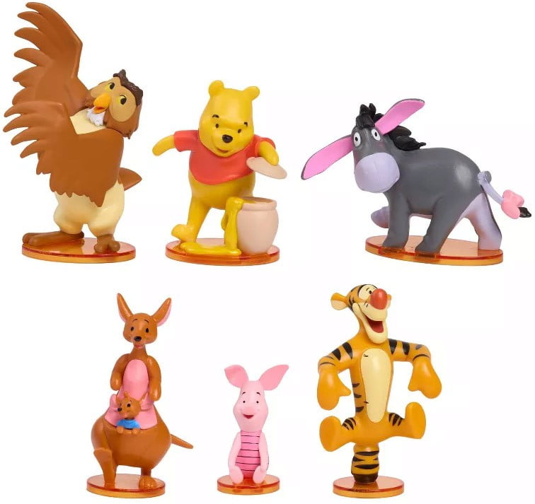 Winnie the Pooh Deluxe Figurine Set プーさん Disney Winnie the Pooh 7-Piece PVC Toy Figurines Playset - Walmart.com