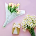 thumbnail image 3 of Raindrops Floral Sheets Rectangular White and Gold Wrapping Tissue 28Pcs, 3 of 6