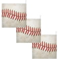 thumbnail image 7 of SKYSONIC 3 PCS Baseball Stitches Laces Baby Muslin Washcloths, Retro Soft Absorbent Face Towel Burp Cloths Cotton Bath Wipes Infant Wash Cloth for Newborn Boys Girls, 7 of 7