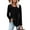 Black, variant on Ronuti Womens Plus Size Tops Fall Long Sleeve Shirts Crew Neck Casual Loose Tunic Blouses