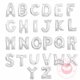 thumbnail image 2 of Globos de aire con letras doradas y plateadas para decoración de fiestas, globos de aire de 16/32 pulgadas, Decoración de cumpleaños, boda y Año Nuevo, para eventos del Día de San Valentín, 2 of 4
