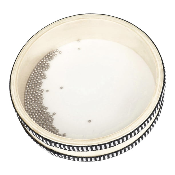 6 pulgadas Bead Drum Niños Juguetes de percusión Música de aprendizaje con tambor de sonido de concha de dura para