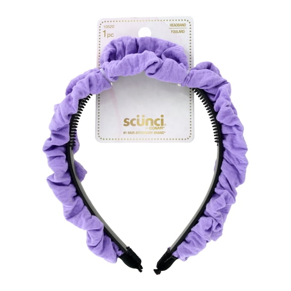 Scunci Scrunchie Fabric Covered Headband, Color Will Vary, 1-Count