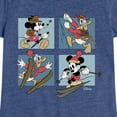 thumbnail image 3 of Disney Standard - Mickey And Donald Alpine Grid - Toddler & Youth Girls Short Sleeve Graphic T-Shirt, 3 of 5