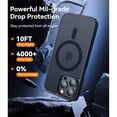 thumbnail image 4 of 3-in-1 Entronix Bundle for iPhone 12 Pro Max, Magnetic Sturdy Matte Case 2 Screen Protector, Black, 4 of 7