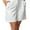 White, variant on Women's Shorts Casual Plain Straight Leg White XS (2)