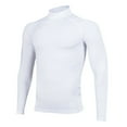 thumbnail image 2 of YONGHS Athletic Compression Tops for Men Quick Dry Track Shirts Baselayer Muscle Bodybuilding T-shirt White L, 2 of 7