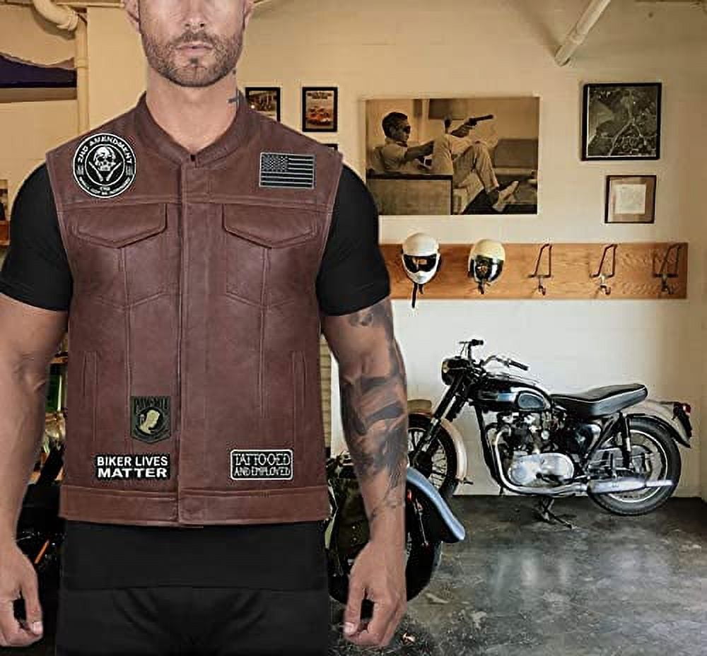 FTW Live to Ride #1 American US Flag Skull Pow Mia Harley Club | Small Motorcycle Patches 15pc. Set - by Nixon Thread Co.
