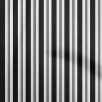 oneOone Polyester Spandex Black Fabric Stripes Sewing Craft Projects Fabric Prints By Yard 56 Inch Wide