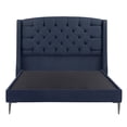 thumbnail image 2 of Cabecera Matrimonial Sitka Azul Marino + Box Base Cama Slim, 2 of 10