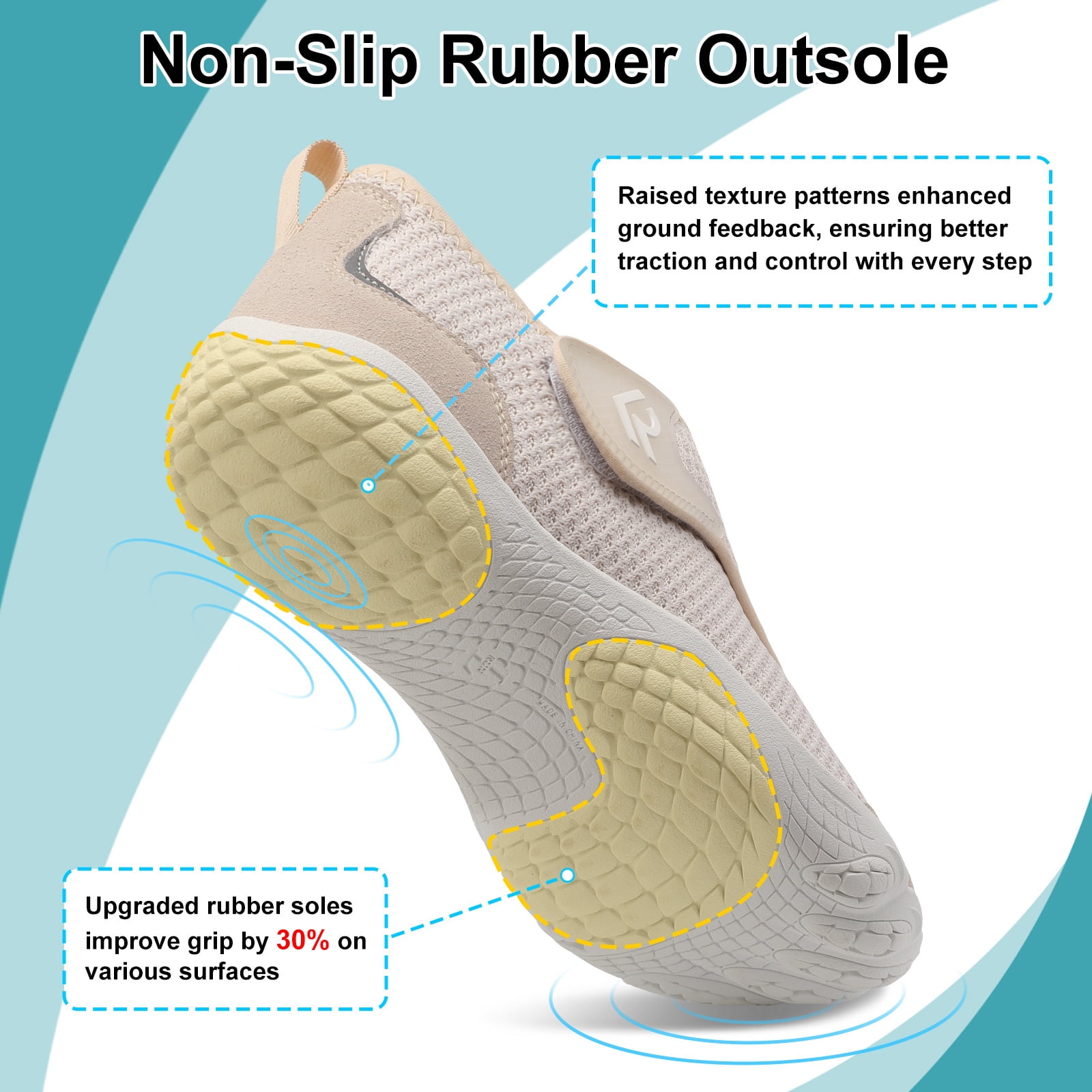 Leisfit Women Men Wide Diabetic Barefoot Shoes Adjustable Walking Sneakers