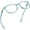 nola_stripe blue, variant on LifeArt Square Frame Blue Light Blocking Reading Glasses, Computer Gaming TV Glasses for Women Men (Clear, 0.75 Magnification)